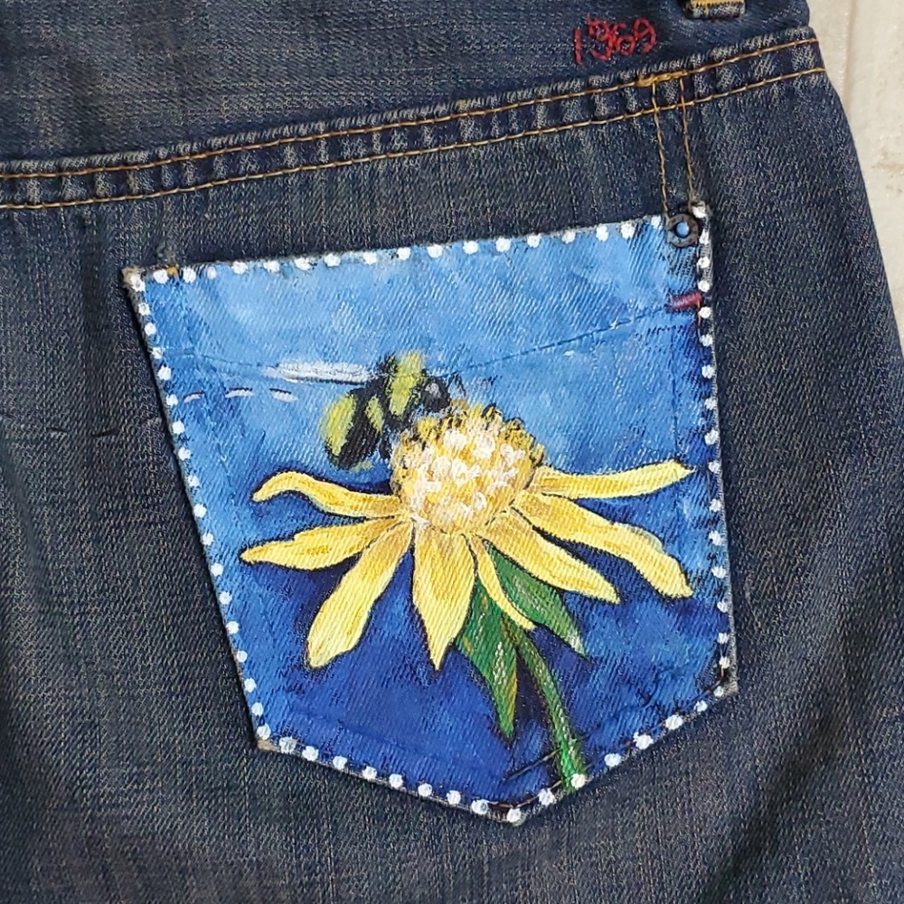 Gap hand painted mini skirt - Picture 3 of 6